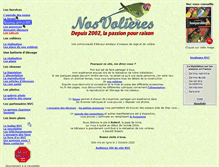 Tablet Screenshot of nosvolieres.com